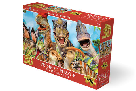 Puzzle 3D - Sm�j�c� se dinosau�i